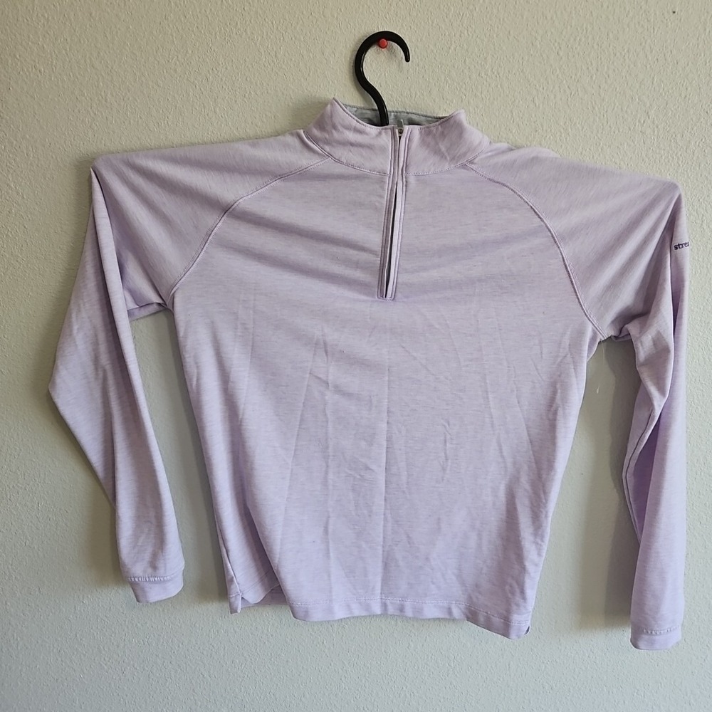 Peter Millar 1/4 Zip Women's Size Small‎ Pink Golf Streamsong Black Lightweight